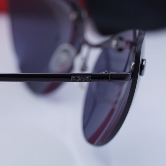 Final Price! Moschino MOS082/S 0V81 IR Black/Grey Sunglasses - Picture 7 of 10